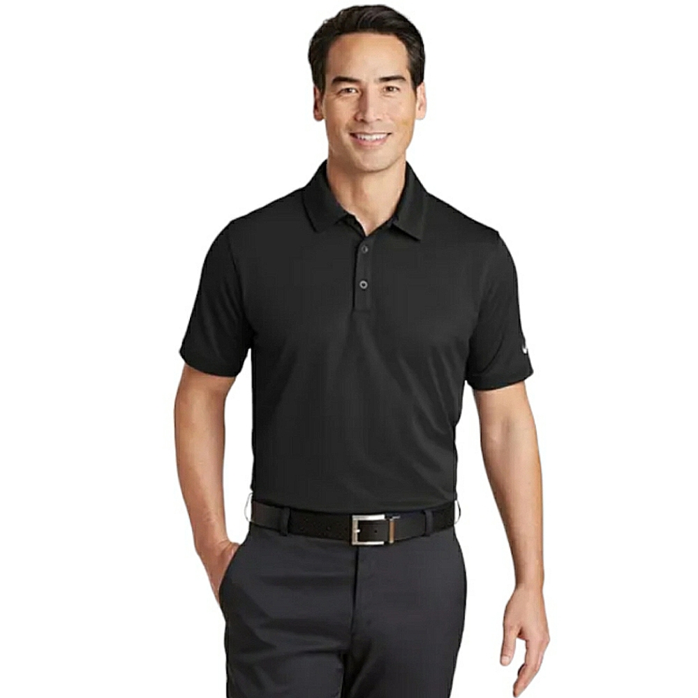 Nike Golf Tour Performance Dri-FIT 3 Button Short Sleeves Black Polo Shirt XL